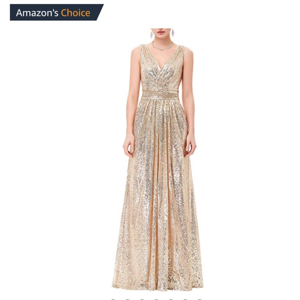 Gold Sequin Dress